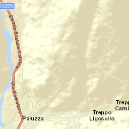 Treppo Carnico Street Map