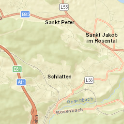 Sankt Jakob im Rosental Street Map