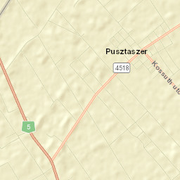 Pusztaszer Street Map
