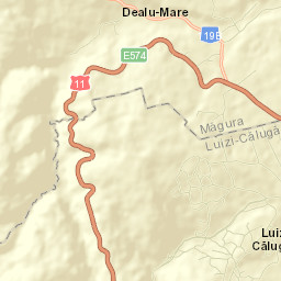 Comuna Luizi-Cãlugãra Street Map