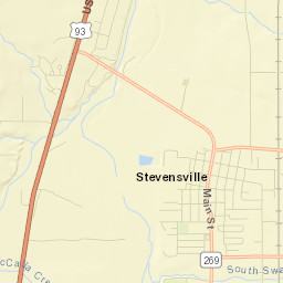 Stevensville Street Map