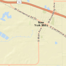 New York Mills Street Map