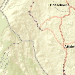 Attalens Street Map