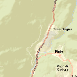 Vigo di Cadore Street Map