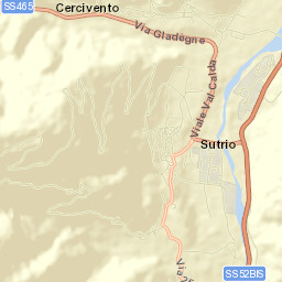 Cercivento Street Map
