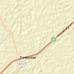 Székkutas Street Map
