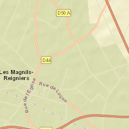 Les Magnils-Reigniers Street Map