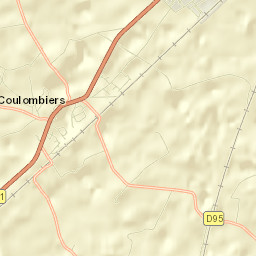 Coulombiers Street Map