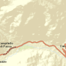 Campitello di Fassa Street Map