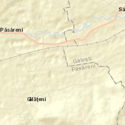 Gălățeni Street Map
