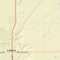 Ransom County Street Map