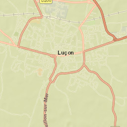Luçon Street Map