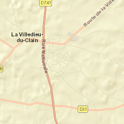 La Villedieu-du-Clain Street Map