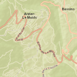 Arzier Street Map