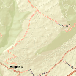 Begnins Street Map