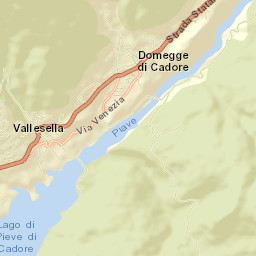 Domegge di Cadore Street Map
