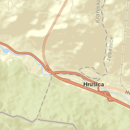 Hrušica Street Map