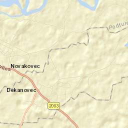 Dekanovec Street Map