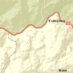 Comuna Scărişoara Street Map