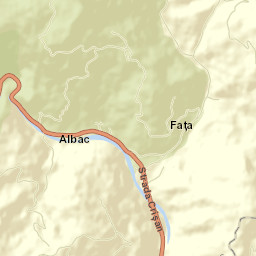 Comuna Albac Street Map