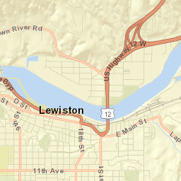 Lewiston Street Map