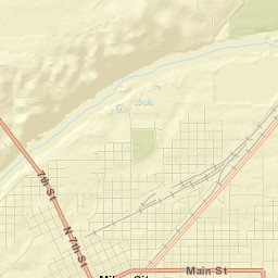 Miles City Street Map