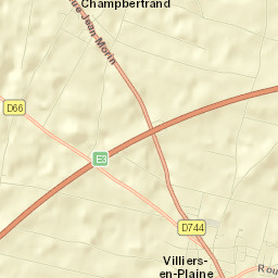 Villiers-en-Plaine Street Map