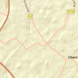 Cherveux Street Map