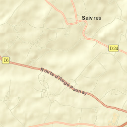 Saivres Street Map
