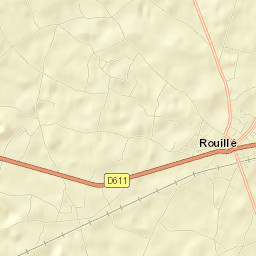 Rouillé Street Map