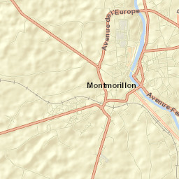 Montmorillon Street Map