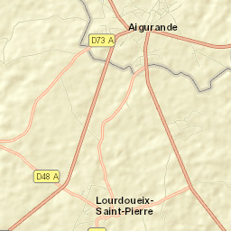 Aigurande Street Map