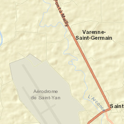 Saint-Yan Street Map