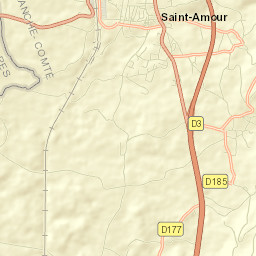 Saint-Amour Street Map