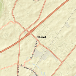 Gland Street Map