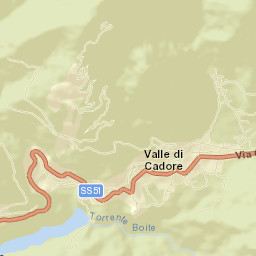 Valle di Cadore Street Map