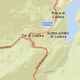 Pieve di Cadore Street Map
