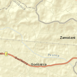 Gorišnica Street Map