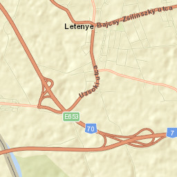 Letenye Street Map