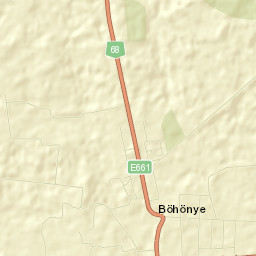 Böhönye Street Map