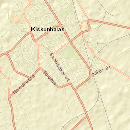 Kiskunhalas Street Map