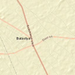 Balástya Street Map
