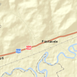 Fântânele Street Map