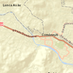Comăneşti Street Map
