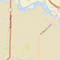 Toppenish Street Map