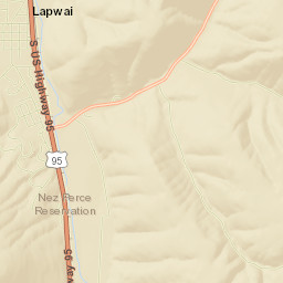 Lapwai Street Map