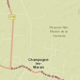 Champagné-les-Marais Street Map