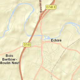 Échiré Street Map