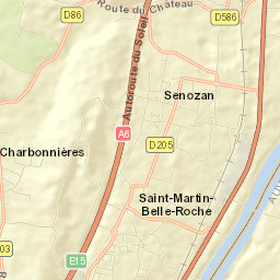 Saint-Martin-Belle-Roche Street Map
