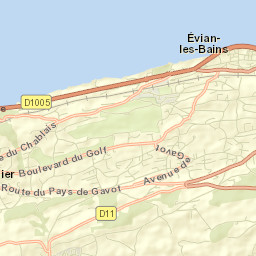 Évian-les-Bains Street Map